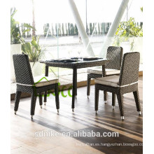 Muebles de hotel rattan comedor conjunto + mesa de comedor de lujo y sillas